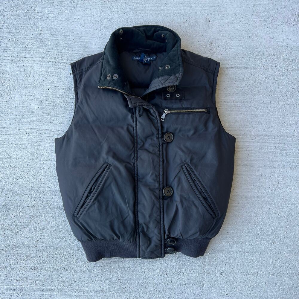 Rare Ralph Lauren Black Puffer Vest